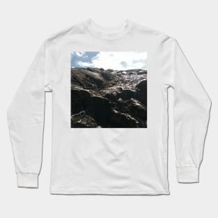 Rock formation reaching out to the sky Long Sleeve T-Shirt